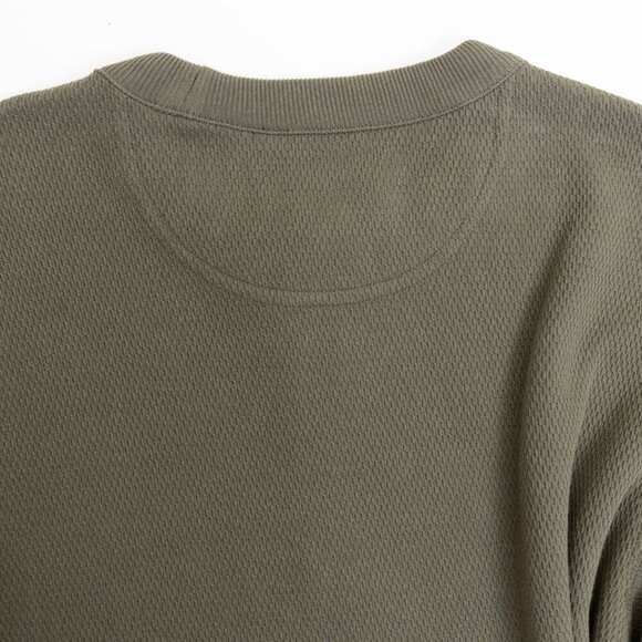 Filson Waffle Knit Thermal Crewneck Shirt Mens XS Long Sleeve Mossy Rock Green - Picture 9 of 16